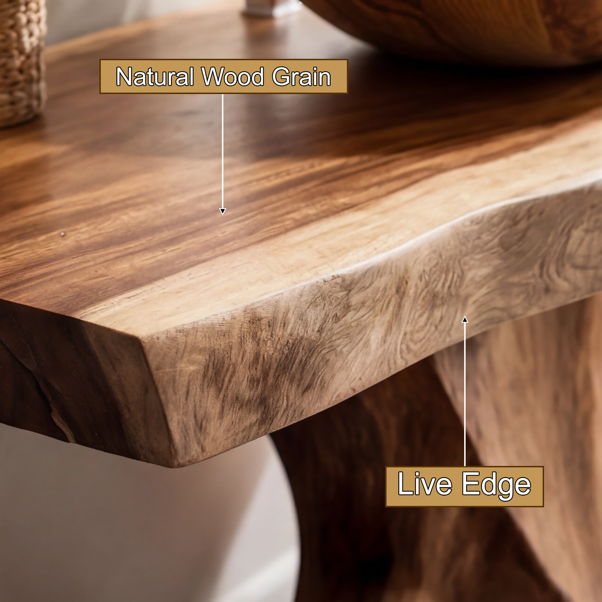 Velthora Rootform Solid Wood Freestanding Bathroom Vanity